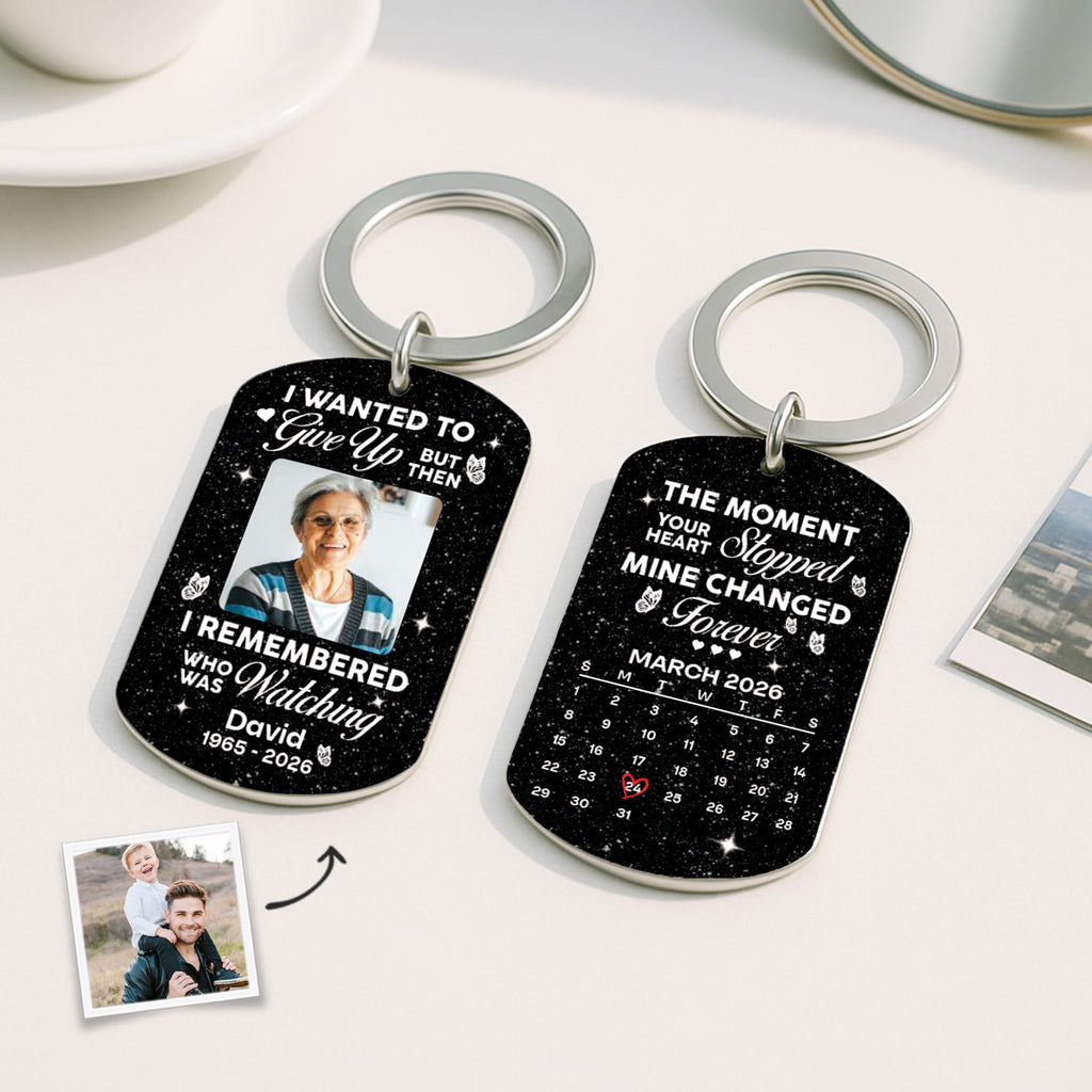 8298AUS2 photo pocket hug personalized memorial gifts for loss of momdad 8298ajpba