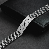 8325JUS2 stainless steel watch band bracelet with names custom couple gifts 8325jnf5g