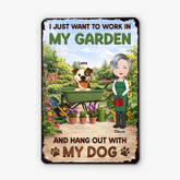 8343EUS2 personalized metal garden signs dog lover gifts for her 8343eskzc