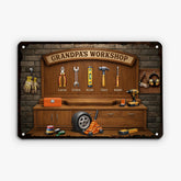 8384EUS2 personalized metal workshop signs fathers day gifts for dadgrandpa_ 8384esxmb
