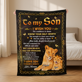 8397BUS2 to my daughter lion fleece blanket custom gifts for daughterson 8397b8fwk