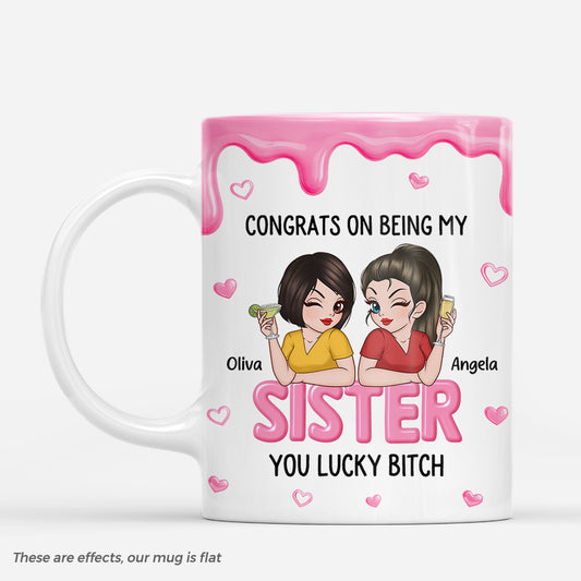 8402MUS1 3d printing effect congrats on being my sister mug custom gifts for sisterfriend 8402m8dne