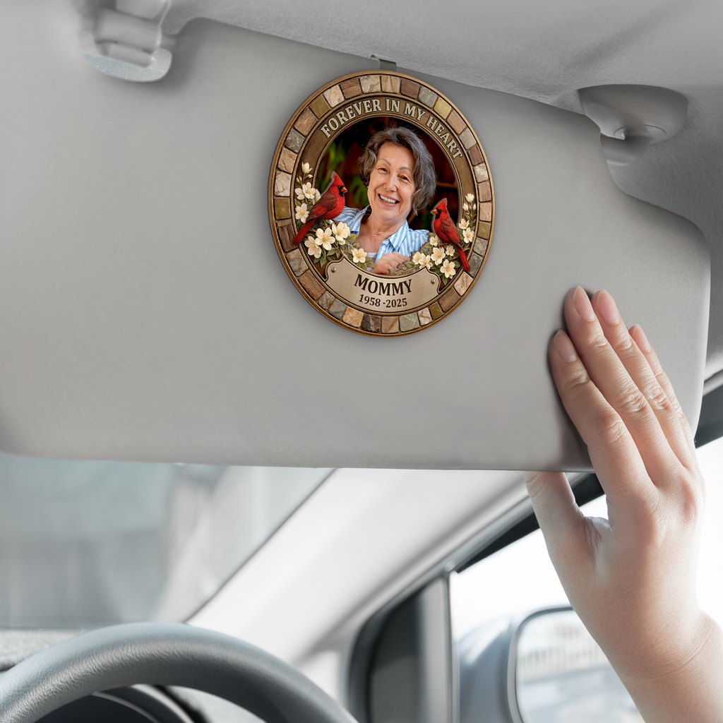 8431GUS2 photo car visor clip_ custom memorial gifts for loss of dadmom 8431gtfwb