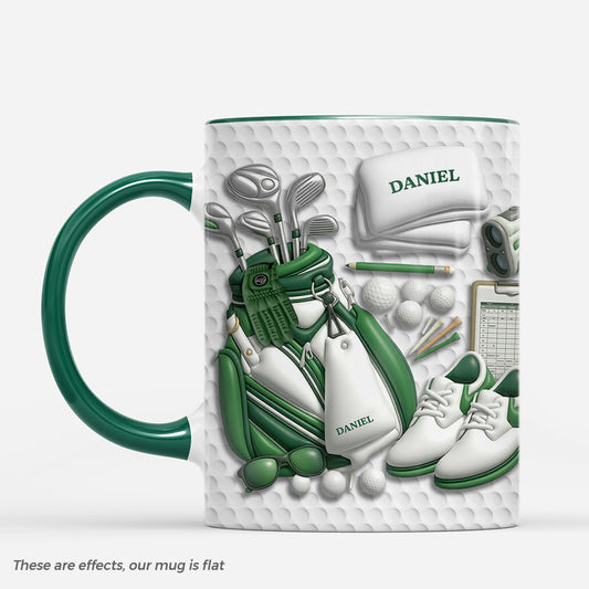 8437MUS1 3d printing effect golf coffee mug personalized golf gifts for him 8437mf8bb