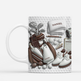 8437MUS2 3d printing effect golf coffee mug personalized golf gifts for him 8437mf8bb