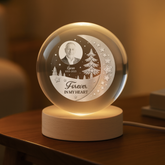8449LUS2 custom photo crystal ball lamp memorial gifts for loss of motherfather 8449lshta
