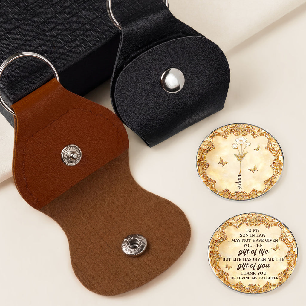 8523AUS2 3d printing effect personalized leather pocket hug gifts for daughter in law 8523ajchla