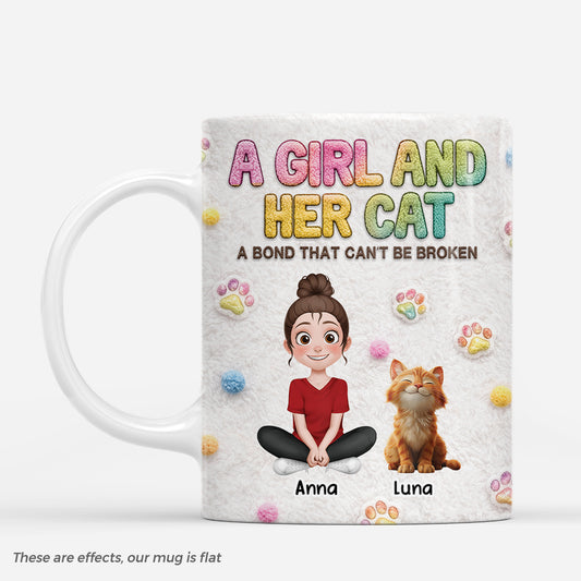 8532MUS1 3d printing effect custom cat and owner mug presents for cat lovers 8532mtptd