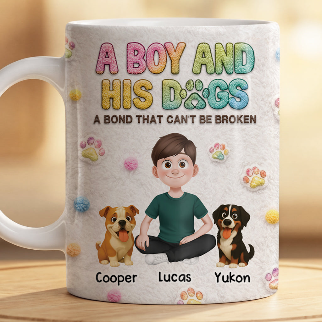 8532MUS2 3d printing effect custom dog and owner mug presents for dog lovers 8532mtptc