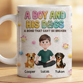 8532MUS2 3d printing effect custom dog and owner mug presents for dog lovers 8532mtptc
