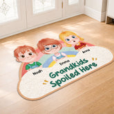 8554AUS2 grandkids spoiled here custom shaped doormat gifts for grandma and grandpa 8554adtkla