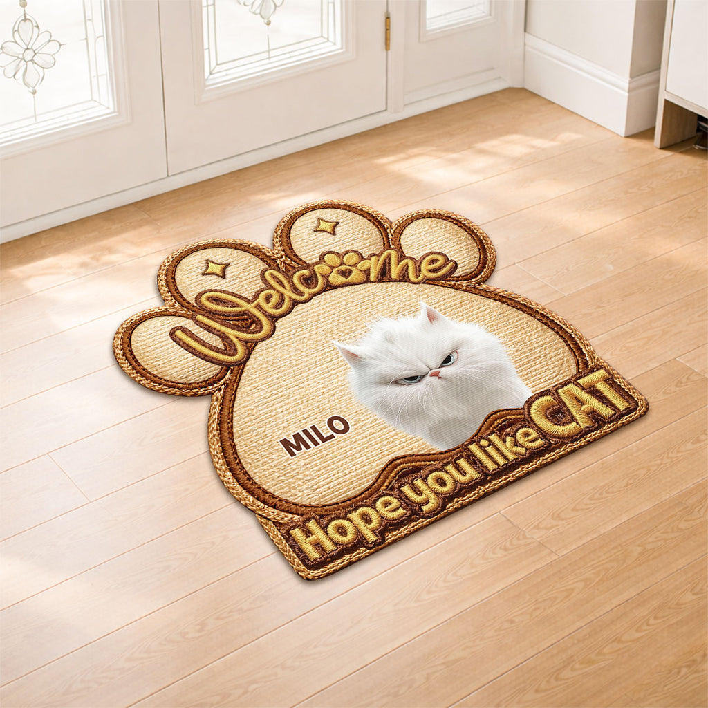 8568AUS2 3d printing effect hope you like cats doormat custom shaped doormat 8568adshld