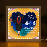 8576OUS2 she did it flower shadow box personalized graduation gifts for her 8576oaezs