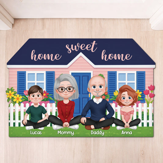 8592AUS1 custom shaped doormat home sweet home doormat gift for family 8592adcpti