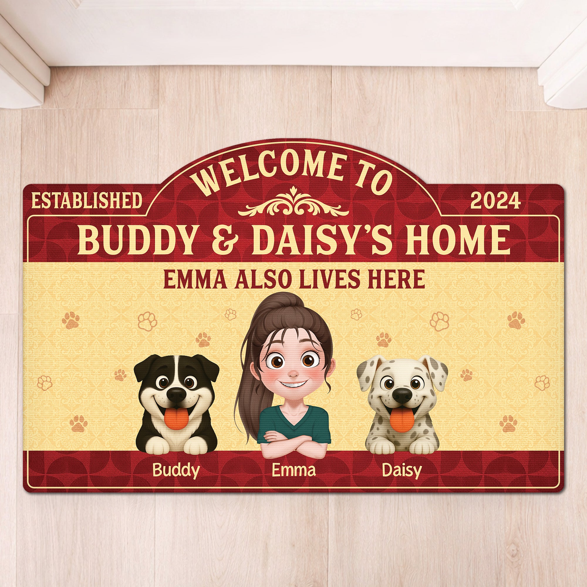 8609AUS1 custom shaped doormat personalized gifts for dog owners 8609adavmc_1