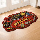 8613AUS2 3d printing effect custom shaped doormat garage gifts for dadgrandpa 8613adtdrb