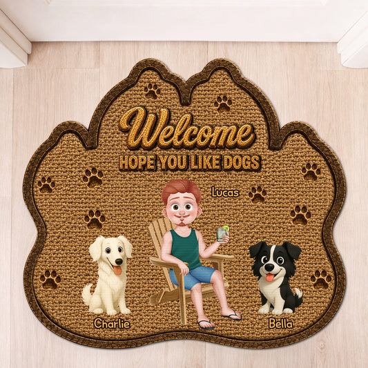 8616AUS1 custom shaped doormat personalized dog gifts for owners 8616adayrc