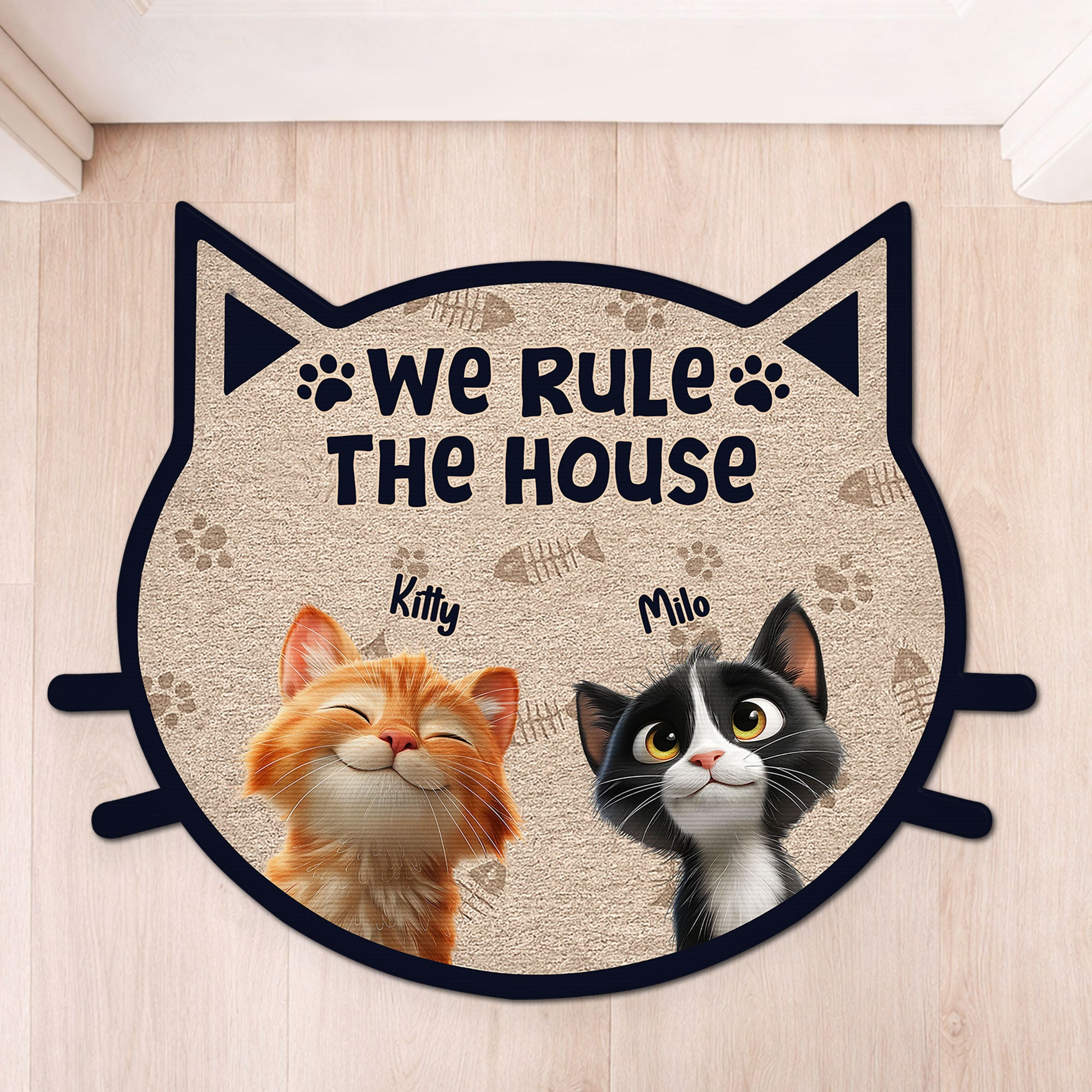 8626AUS1 cat custom shaped doormat personalized gifts for cat lovers 8626ad8yrd
