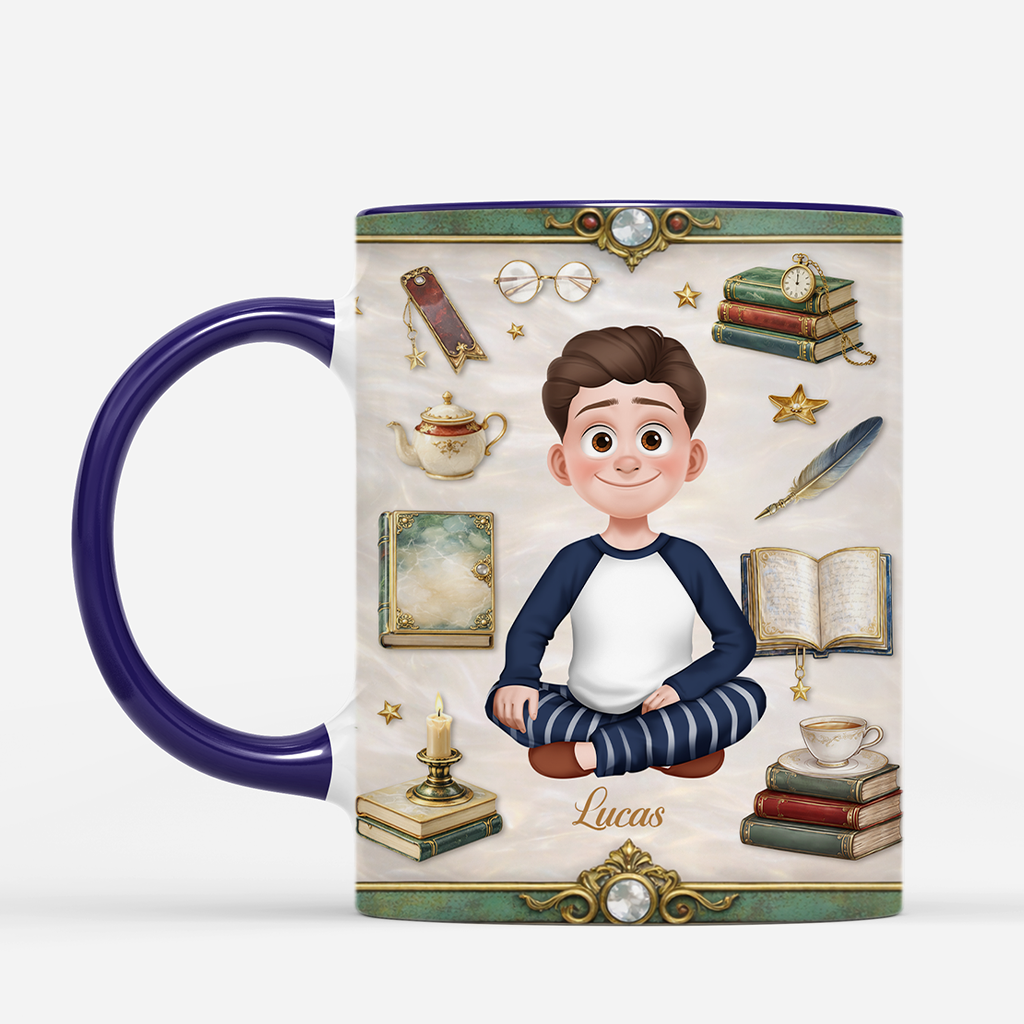 8632MUS2 3d printing effect shhh im reading mug custom book lover gifts for himher 8632m8cza