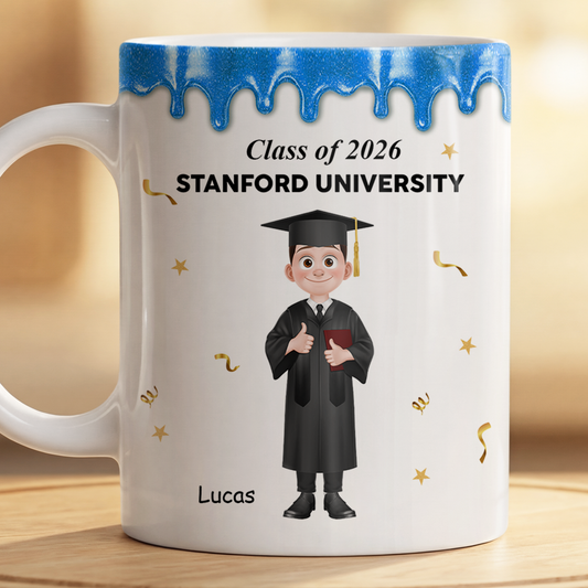 8638MUS2 graduation mugs_ personalized university graduation gifts for himher 8638m6fba