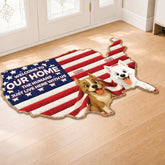 8655AUS2 3d printing effect custom shaped doormat 4th of july gifts for dog lovers 8655adspzc