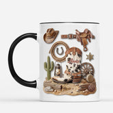 8671MUK2 personalised cowboy boot coffee mug_ for himher 8671mcqab