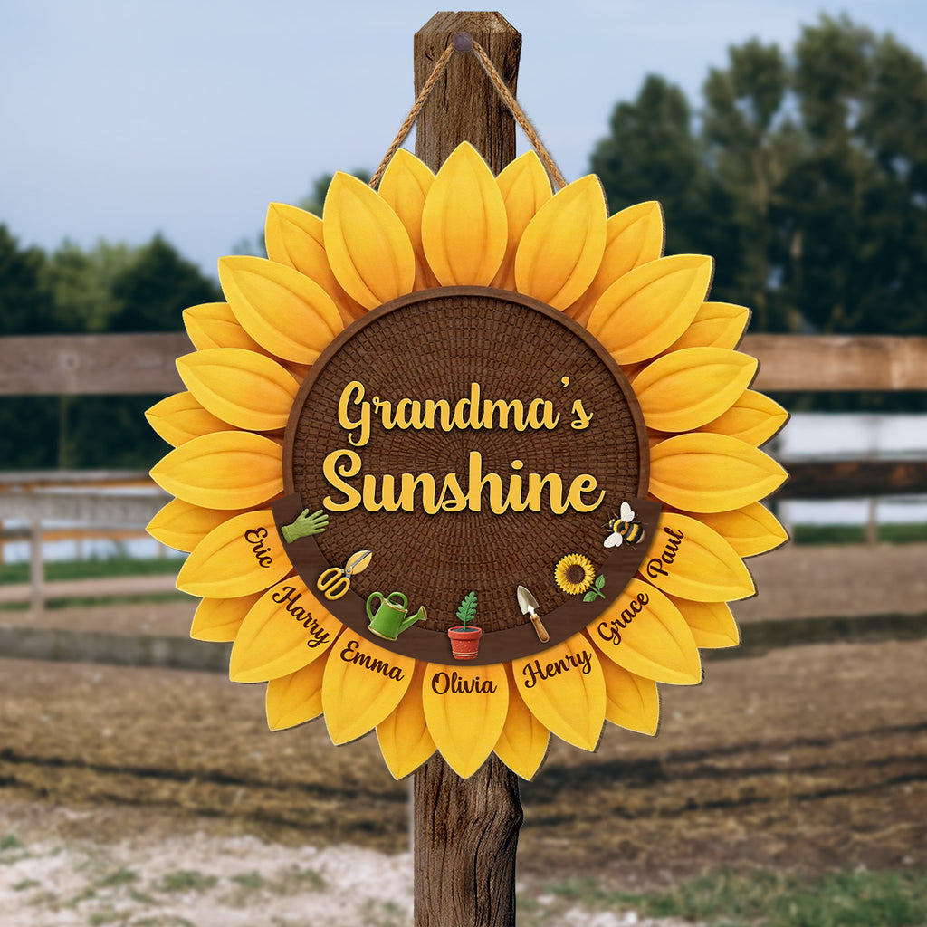 8673QUS2 sunflower wood sign_ personalized gifts for momgrandma 8673qclta