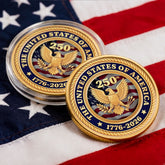 8691MUS2 america 250th anniversary coin personalized gifts for 4th of july 8691mjsvma
