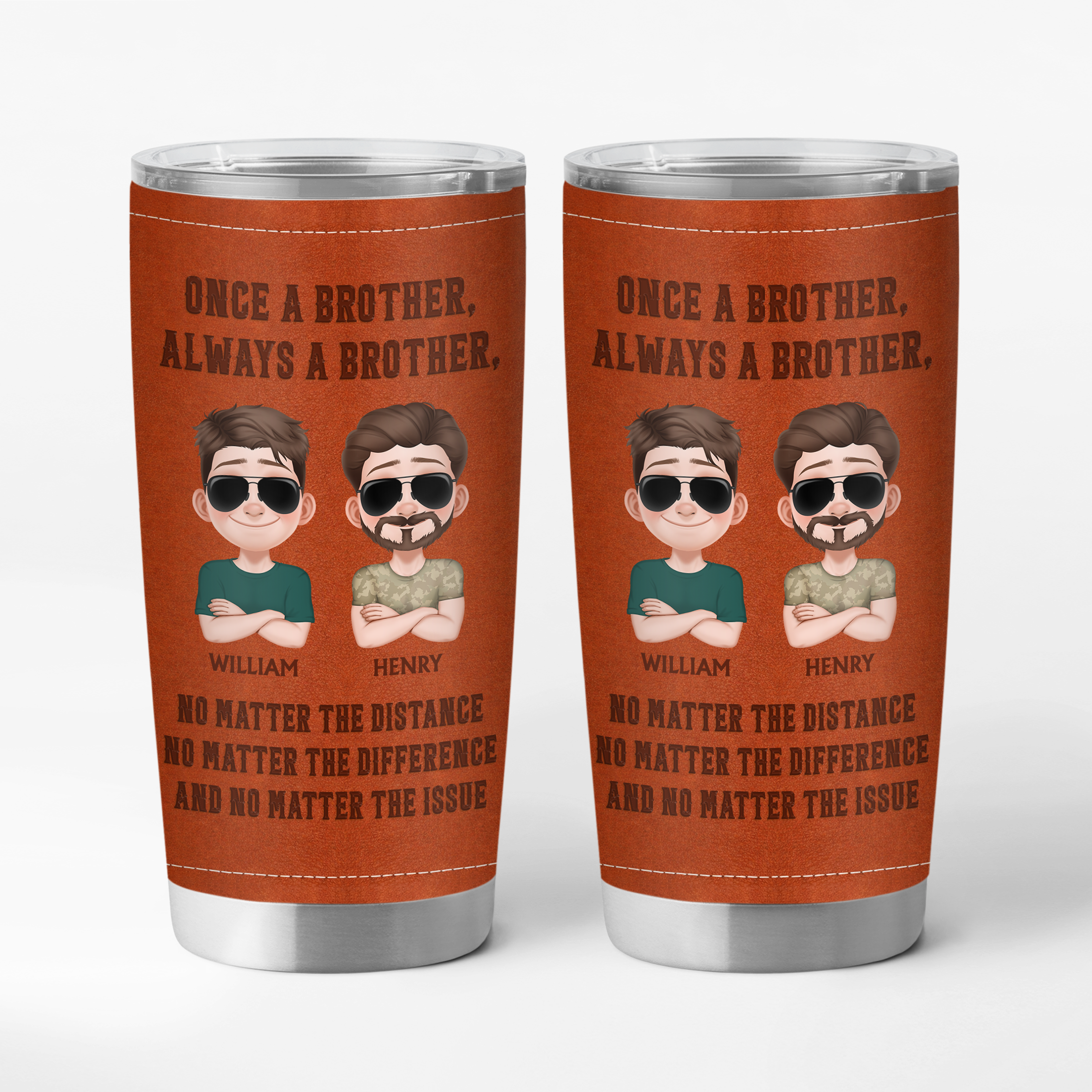 8709TUS1 3d printing effect custom 20oz tumbler gifts for brotherfriend 8709taysf
