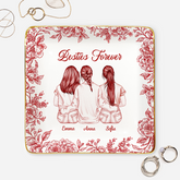 87152US2 a true friendship is a journey without an end custom jewelry dish gift for friend 87152ahcf