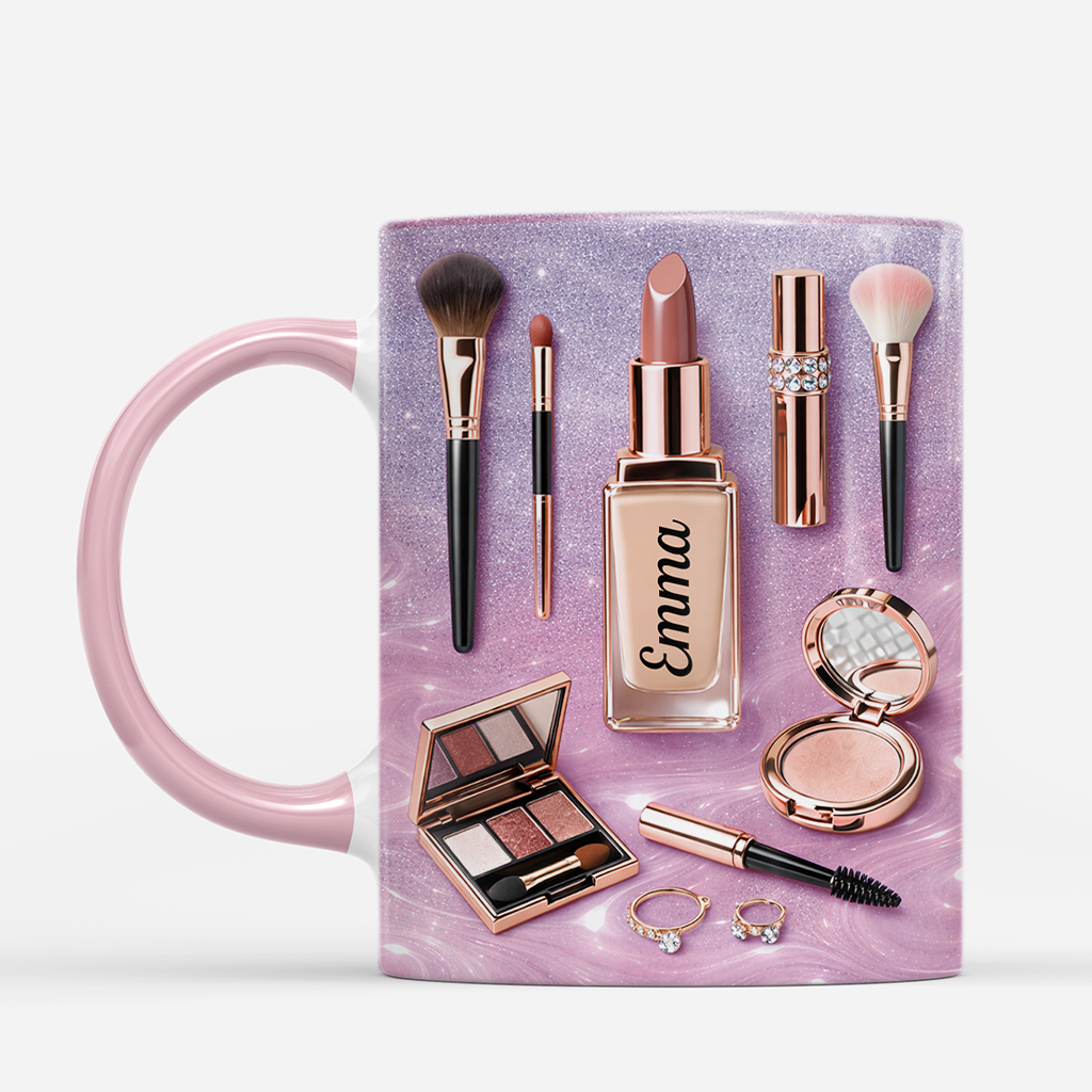 8730MUS2 3d printing effect makeup coffee mug_ personalized gifts for her 8730mafza