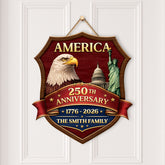 8733QUS2 america 250th anniversary wood sign personalized 4th of july gifts for family 8733qslmi