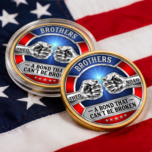 8735MUS2 3d printing effect custom commemorative coins gifts for brotherfriend 8735mj3fmb