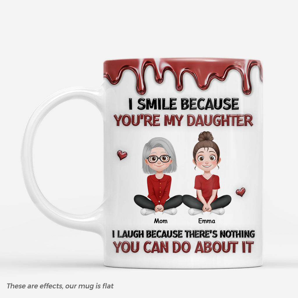 8740MUS1 3d printing effect personalized mug i smile because you are my daughterson 8740mtpla_b1be6d5a 4880 4422 952f 2fcd1d16e45a