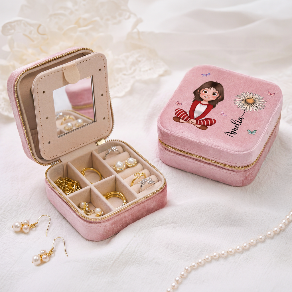 8753AUS2 velvet jewelry box with name personalized gifts for her 8753aj6fta
