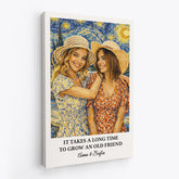8772CUS2 turn your photo into van gogh art custom canvas best friend gifts 8772ccpcf