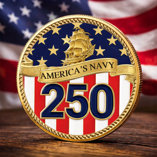 8821MJUS1 us navy 250th anniversary coin personalized 4th of july gifts 8821mjchsb