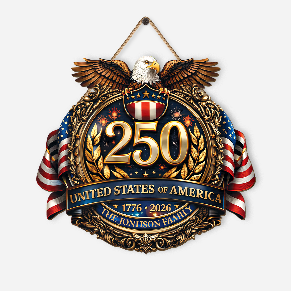 8832QUS1 custom wooden signs america 250 decorations gifts for 4th of july 8832qnfai