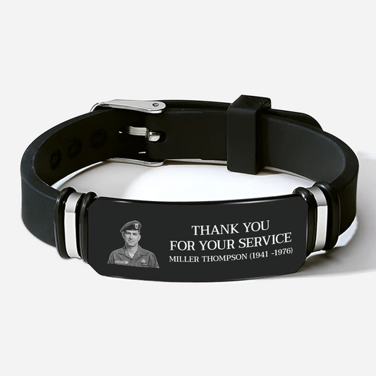 8842JUS1 personalized memorial bracelet with picture_ america 250 gifts for 4th of july 8842jsfzb