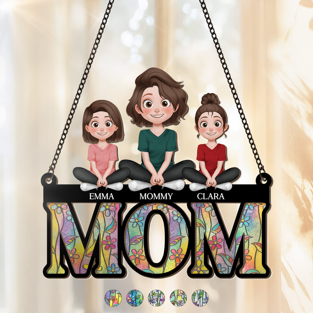 8851UUS1 3d printing effect personalized suncatcher for mom_ mothers day gift 8851unlma