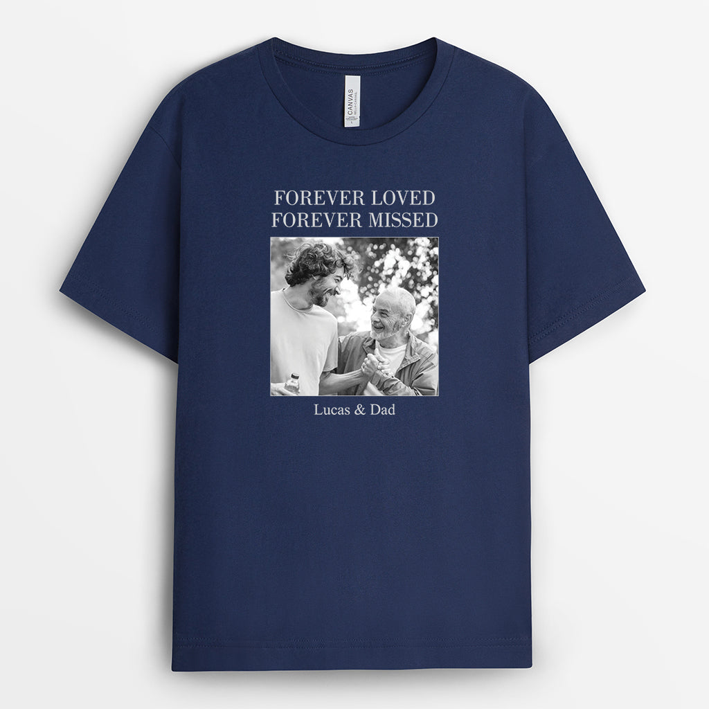 8862AUS2 forever in my heart shirt personalized memorial gifts with photo 8862a6dag