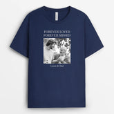 8862AUS2 forever in my heart shirt personalized memorial gifts with photo 8862a6dag