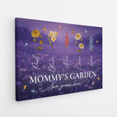 8885CUS2 grandmas garden love grows here canvas custom gifts for grandmamom 8885csyoa