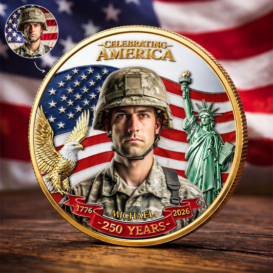 8906MUS1 america 250 commemorative coin with picture personalized 4th of july gift 8906mj8prb