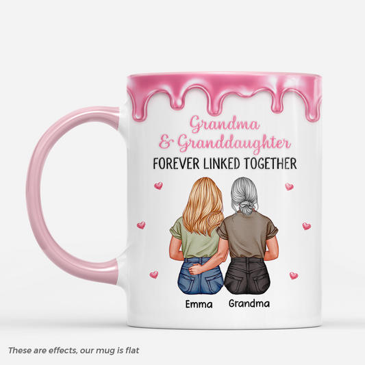 8916MUS1 3d printing effect mother and daughter forever linked together mug_ custom mom mug 8916msh5a