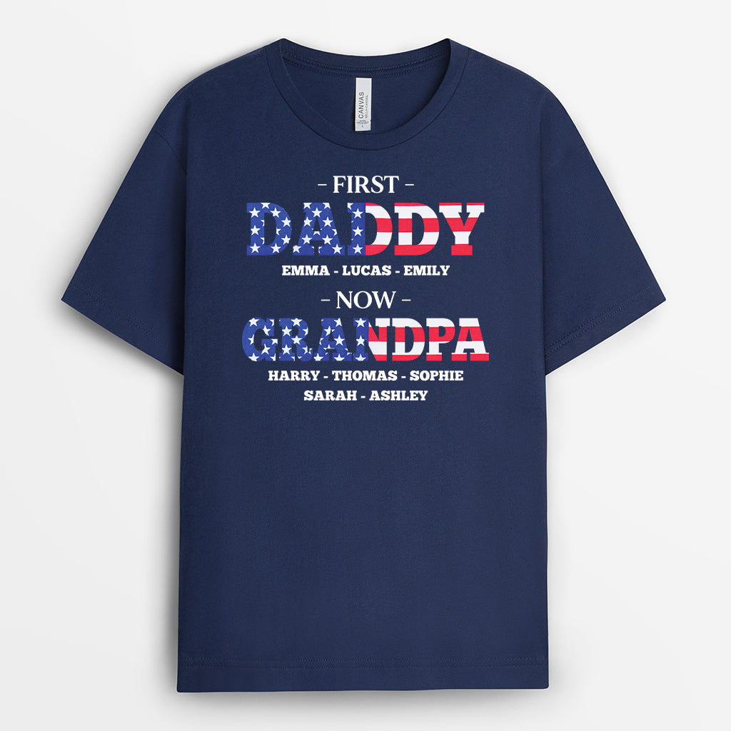 8918AUS1 first dad now grandpa shirt personalized 4th of july gifts 8918atp5b_4eeb15af 6db2 4111 8f50 454acb9cf59f