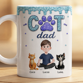 8931MUS2 3d printing effect cat mom mug personalized mug with cat and owner_ 8931m3fwd