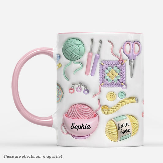 8932MUS1 3d printing effect wool love mug personalized wool gifts for her_ 8932m8fsa