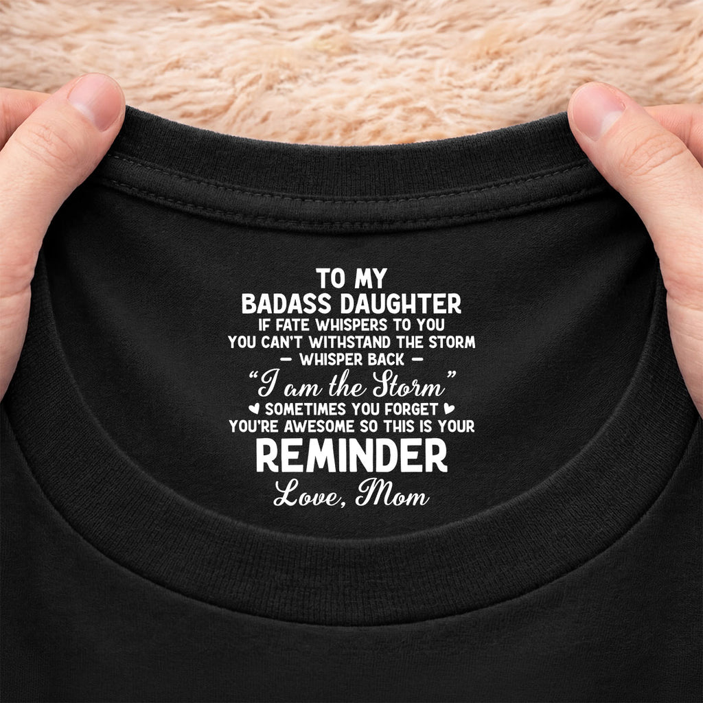 8947AUS2 custom inner neck print t shirt to my badass daughterson 8947aa6ela