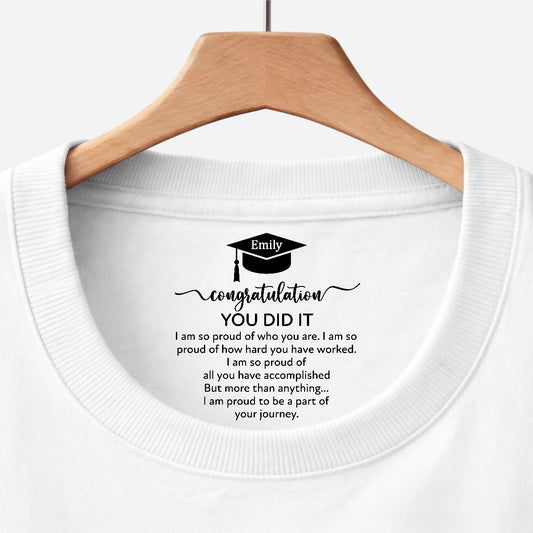 8964AUS1 you did it inside neck print t shirt personalized graduation gifts 8964aaavls_1
